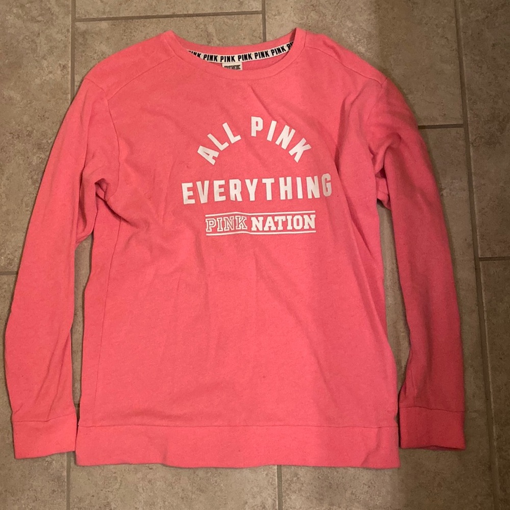 Neon pink sweatshirt from PINK